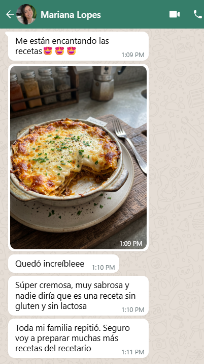 Testimonio de cliente por WhatsApp 4
