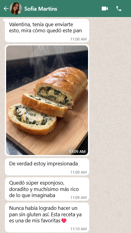 Testimonio de cliente por WhatsApp 3